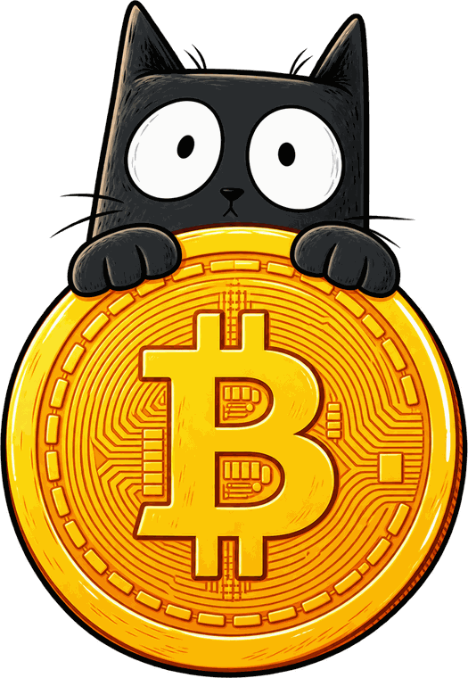 The cat holding the reward pot